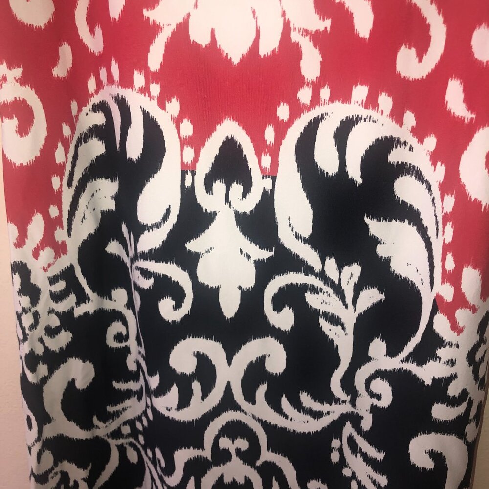 🌞 Charter Club Petite Small PS Dress Women Red Black - Picture 3 of 4